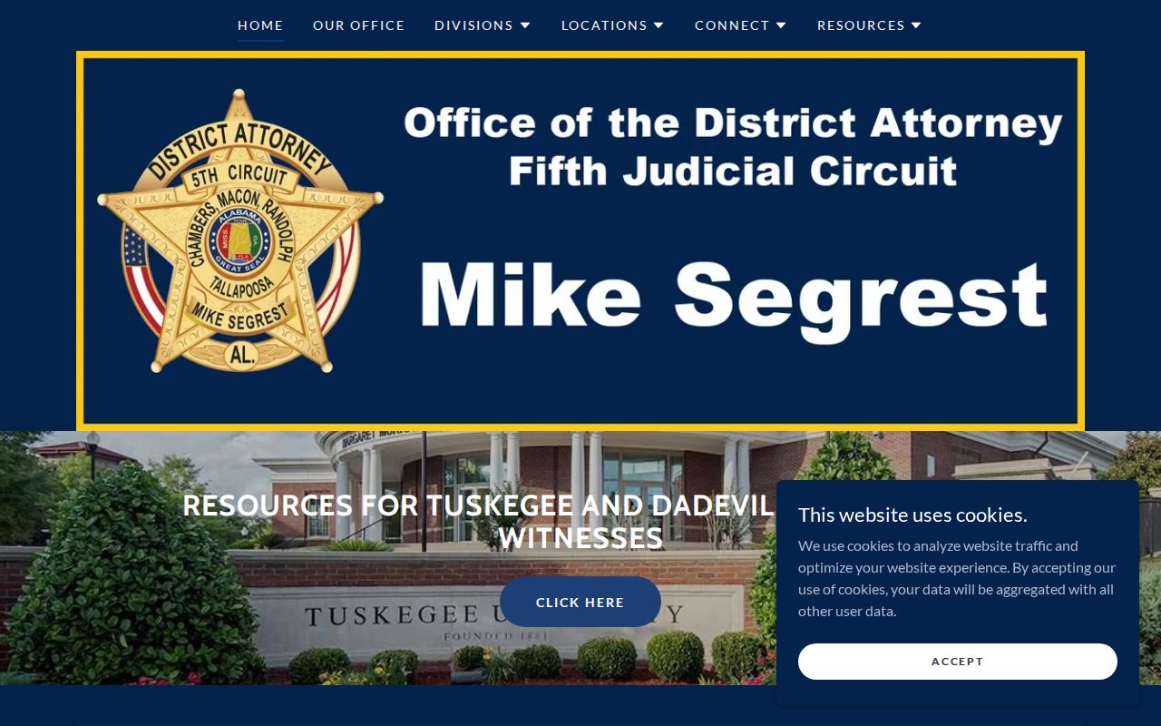 Chambers County criminal court records Fifth Judicial Circuit District Attorney website