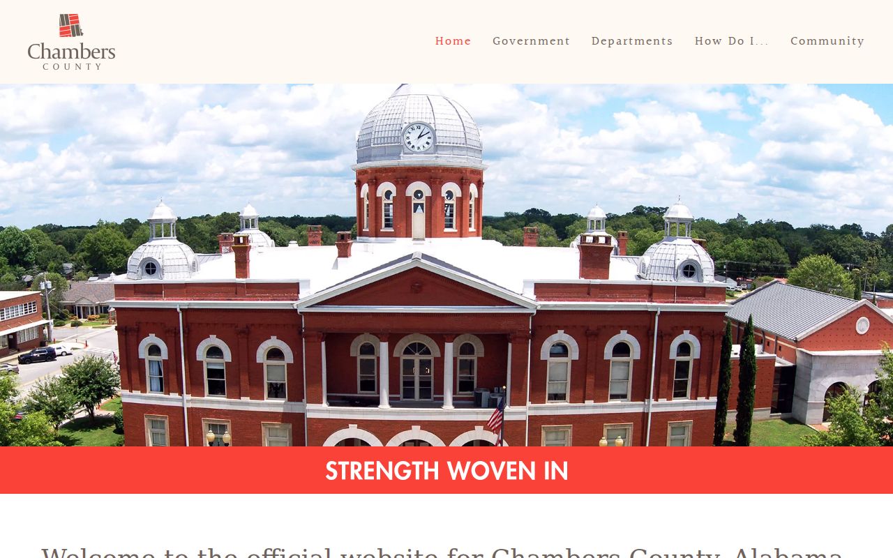 Chambers County court records county homepage